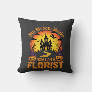 Halloween Mein Besen Brach Florist Hexe Kissen