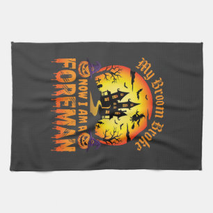 Halloween Mein Besen Brach Vorarbeiter Hexe Geschirrtuch