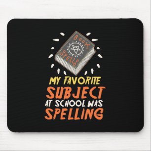 Halloween mein Lieblingsfach in der Schule Mousepad
