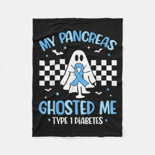 Halloween Mein Pankreas hat mich Ghosted Funny Typ Fleecedecke
