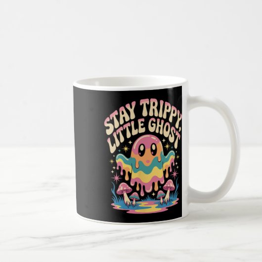 Halloween Melting Ghost Mushroom Patch Kaffeetasse (Rechts)