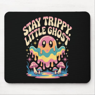 Halloween Melting Ghost Mushroom Patch Mousepad