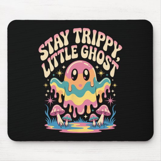 Halloween Melting Ghost Mushroom Patch Mousepad (Vorne)