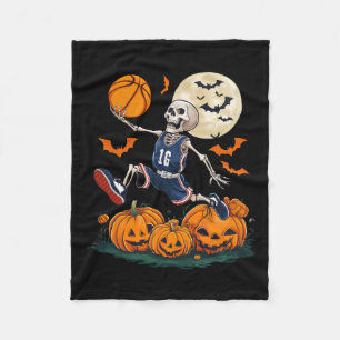 Halloween Men Boys Basketball spielen Fleecedecke