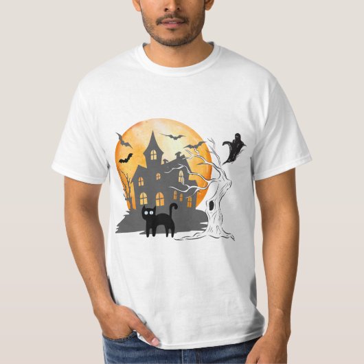 Halloween Men Tee Shirt | Halloween Spooky Vibes (Vorderseite)
