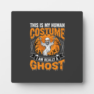 Halloween-Mensch-Kostüm-Geist-Skelett-Grafik Fotoplatte