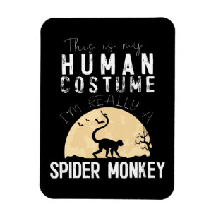 Halloween Mensch Spineraffe Gruseliges Horror Magnet
