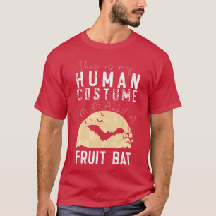Halloween-Menschenkostüm Fruchtfledermaus Grusel-H T-Shirt
