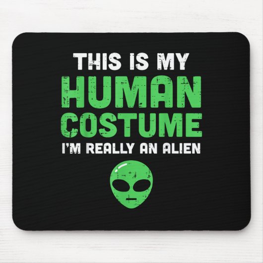 Halloween-Menschenkostüm Ich bin Alien Lustig Männ Mousepad (Vorne)