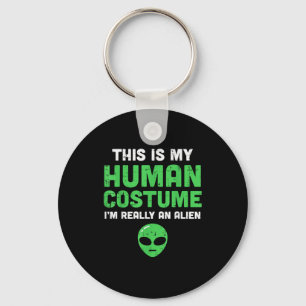 Halloween-Menschenkostüm Ich bin Alien Lustig Männ Schlüsselanhänger
