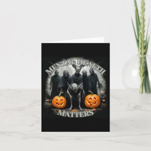 Halloween - Mental Health S Sticker Karte