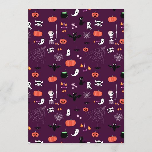 Halloween Menükarte (Vorderseite)