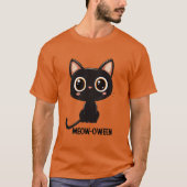 Halloween Meow T-Shirt (Vorderseite)
