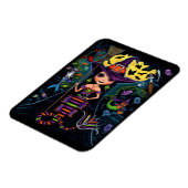 Halloween Mermaid Hexch Mercats Ghosts Pumpkins Magnet (Linke Seite)