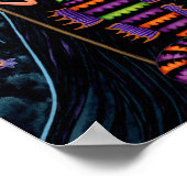 Halloween Mermaid Hexch Mercats Ghosts Pumpkins Poster (Ecke)