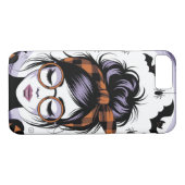 Halloween Messy Bun Woman Case-Mate iPhone Hülle (Rückseite (Horizontal))