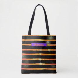 Halloween Metallic Stripe Personalisiert Trick Lec Tasche