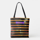 Halloween Metallic Stripe Personalisiert Trick Lec Tasche (Rückseite)
