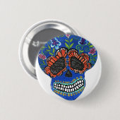 Halloween-Mexikanerart Button (Vorne & Hinten)
