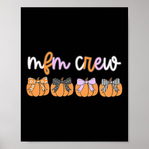 Halloween MFM Crew Mütterliche Fetalmedizin Sonogr Poster