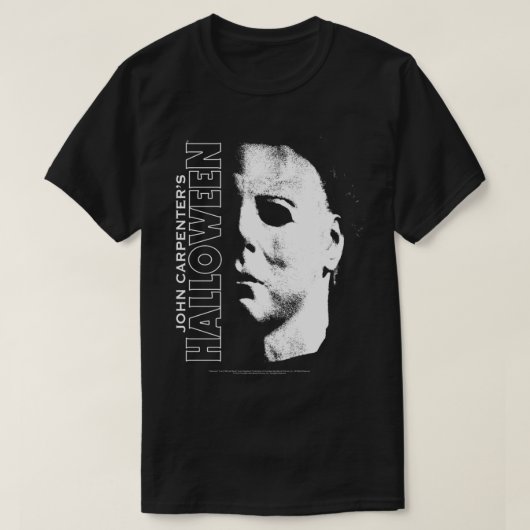 Halloween Michael Myers Large Face Long Sleeve T-Shirt (Design vorne)