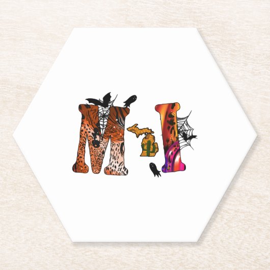 Halloween Michigan Untersetzer (Vorderseite)