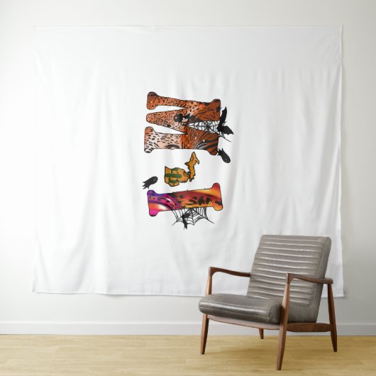 Halloween Michigan Wandteppich (Beispiel (Horizontal))