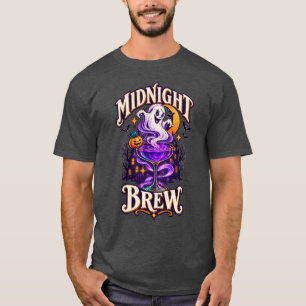 Halloween Midnight Brew Ghost Cocktail T-Shirt