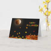 Halloween Midnight Glow Karte (Gelbe Blume)