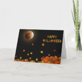 Halloween Midnight Glow Karte (Vorderseite)