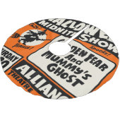 Halloween Midnite Show Polyester Weihnachtsbaumdecke (Schrägansicht)