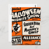 Halloween Midnite Show Postkarte (Vorne/Hinten)