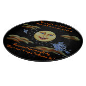 Halloween milderte Glasschneidenbrett, Hexen Schneidebrett (Ecke)