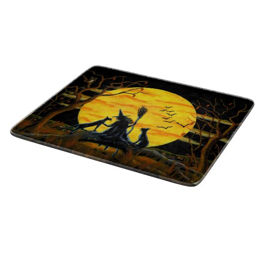 Halloween milderte Glasschneidenbrett Schneidebrett (Ecke)
