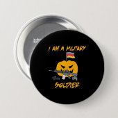 Halloween Militärsoldat Button (Vorne & Hinten)