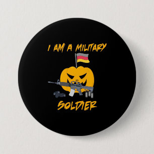 Halloween Militärsoldat Button