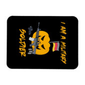 Halloween Militärsoldat Magnet (Horizontal)