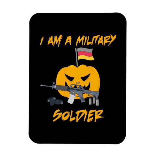 Halloween Militärsoldat Magnet (Vertikal)
