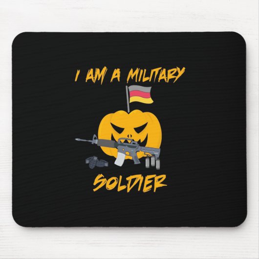 Halloween Militärsoldat Mousepad (Vorne)