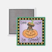 Halloween Min Button Magnet (Vorderseite/Rückseite)