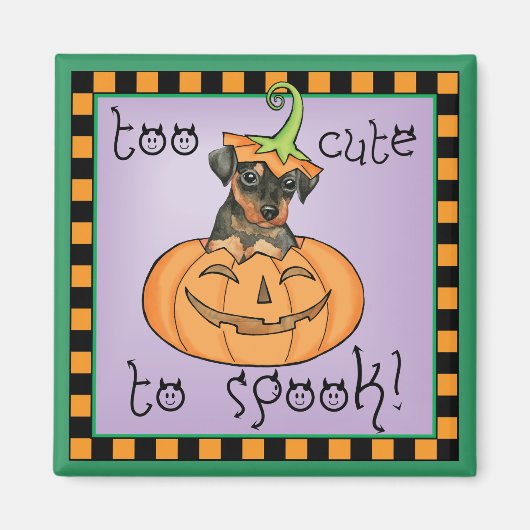 Halloween Min Button Magnet (Vorne)