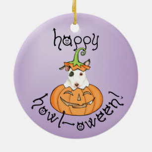 Halloween Mini Bull Terrier Keramik Keramik Ornament