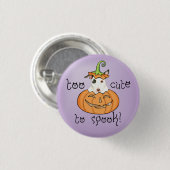 Halloween Mini Bull Terrier Pinback Button (Vorne & Hinten)