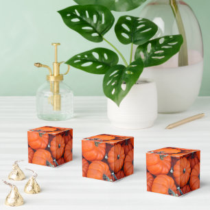 Halloween Mini Pumpkin Herbstmuster Foto Geschenkschachtel