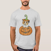 Halloween Miniaturamerikanischer Schäferhund T-Shirt (Vorderseite)