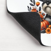 Halloween Miniature Schnauzer Dog Pumpkin Herbst F Mousepad (Ecke)