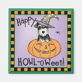 Halloween Miniature Schnauzer Magnet (Vorne)