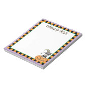 Halloween Miniature Schnauzer Notizblock (Rotiert)