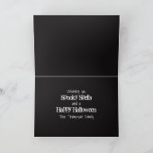 Halloween Minimalistische Whimsical Hexenschuhe Karte (Innenseite)