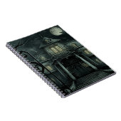 Halloween Mint Jungle Green Spuk Manor Notizblock (Rechte Seite)